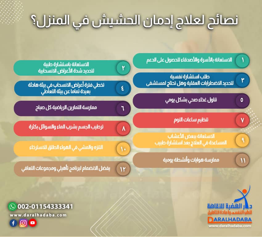 نصائح لعلاج إدمان الحشيش في المنزل؟